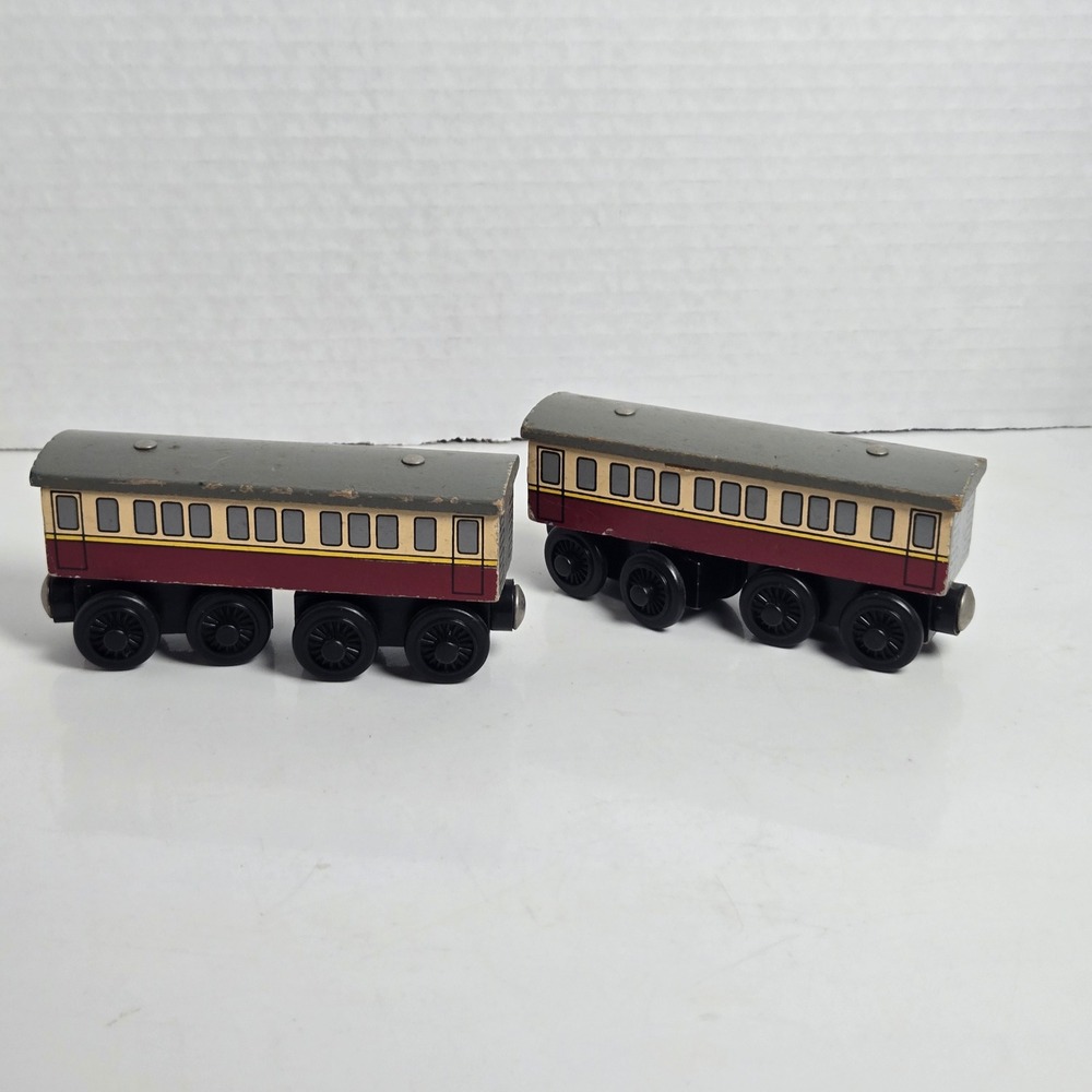 Pair of Thomas and Friends Wooden Railway "Express Coach" Train Cars